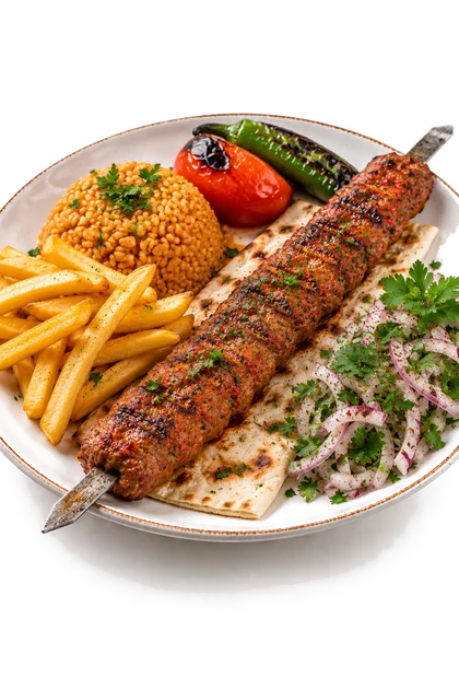 Adana Kebab from the grill